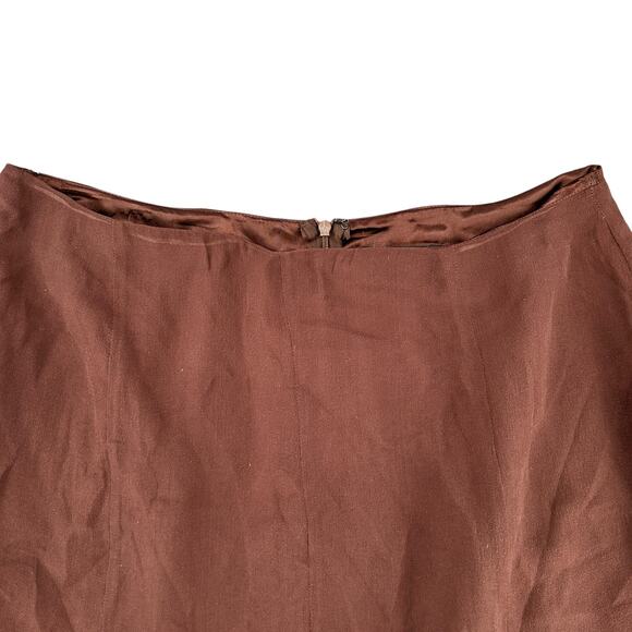 Vintage Y2K retro Boho Midi Silk Skirt Beaded Artisin Flair 100% Silk 10 - Picture 3 of 5